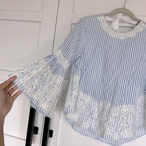 ZARA bell sleeve top